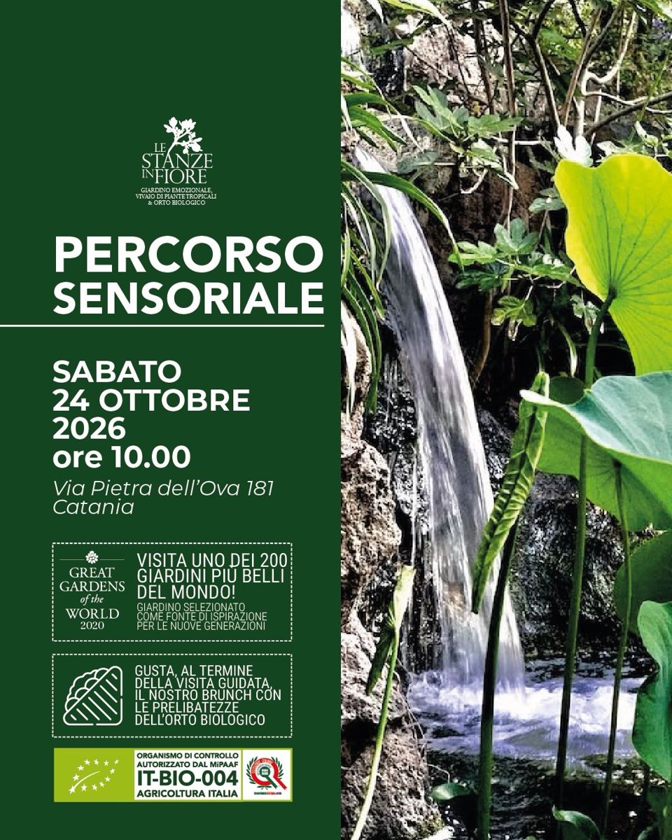 Locandina di Percorso Sensoriale – Le Stanze in Fiore