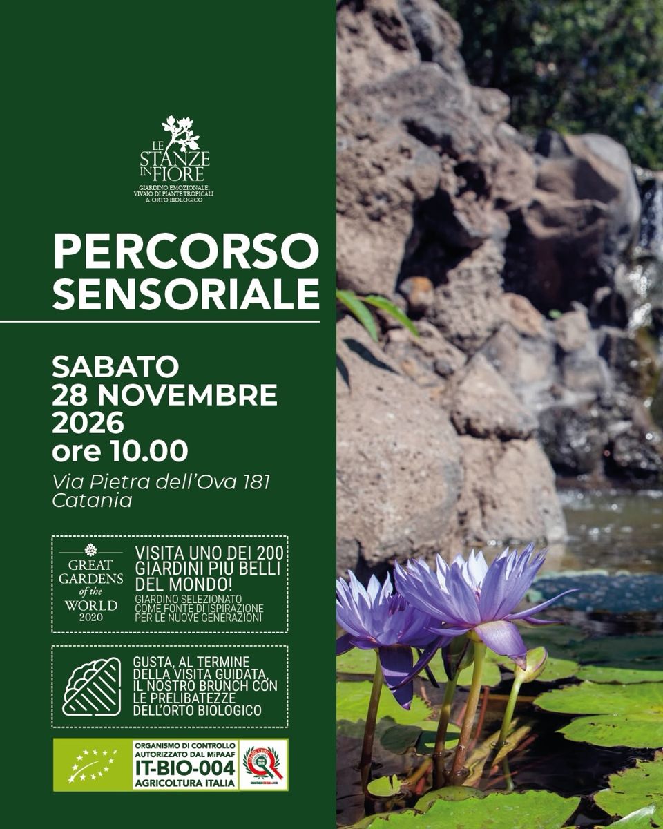 Locandina di Percorso sensoriale – Le Stanze in Fiore